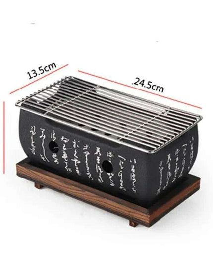 Portable Japanese & Korean Charcoal BBQ Grill Kit with Aluminium Alloy Stove: Your Ultimate Grilling Companion