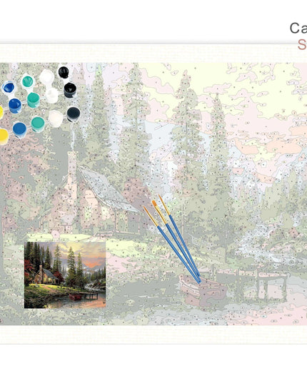 Customizable Landscape Art Creation Kit: Design Your Own Masterpiece with Framing Choices - Complete DIY Home Decor Set