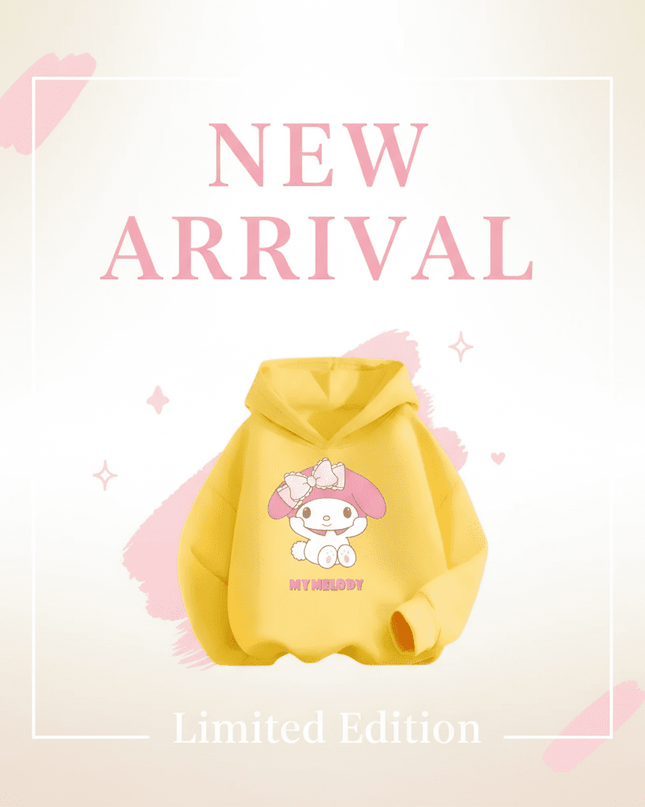 My Melody Graffiti Hoodie Outfit for Girls - Adorable Spring/Fall Sweatshirt Set