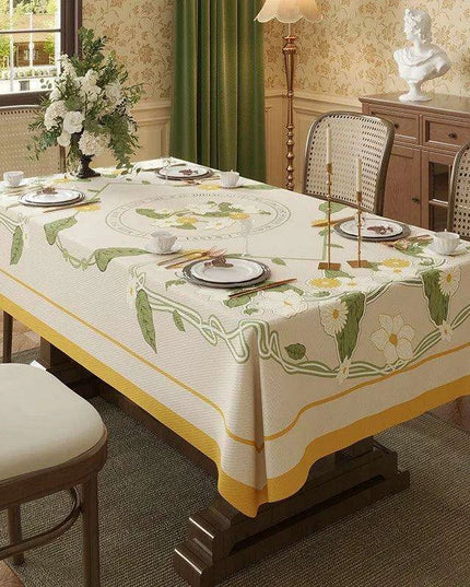 Elegant Waterproof Tablecloth Inspired by American Countryside Charm