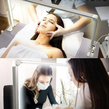 36W LED Half Moon Nail Lamp with Adjustable Brightness and 3 Color Settings for Professional Nail and Eyelash Services