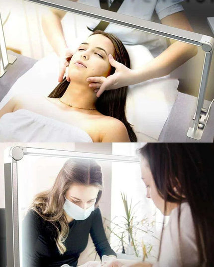 36W LED Half Moon Nail Lamp with Adjustable Brightness and 3 Color Settings for Professional Nail and Eyelash Services