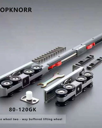 Tranquil Motion Black Elegance Sliding Door System Kit