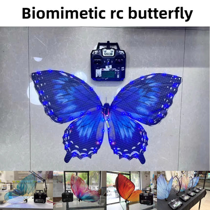 S2ToyHub Magical LED RC Butterfly Drone - Colorful Wings & Bionic Desi