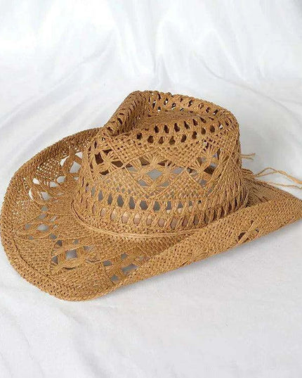 Vintage-Inspired Thick Straw Cowboy Hat