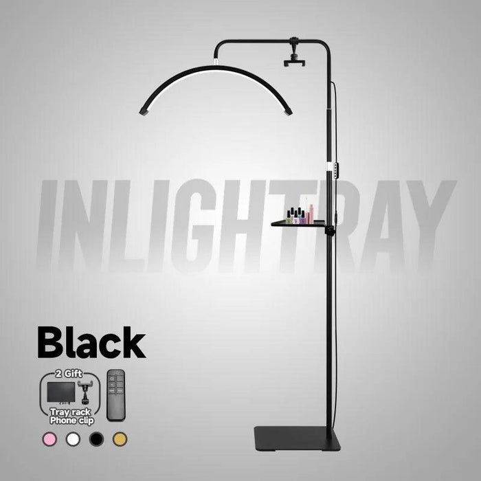 Professional LED Nail Salon Lamp with Remote Control and Built-in Metal Tray for Enhanced Beauty Treatments