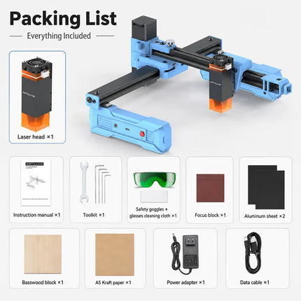 Artilume D2 Portable Laser Engraving Machine - 0.01mm Precision, APP C
