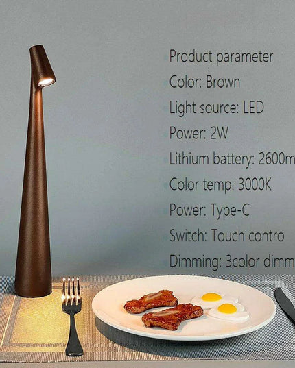 Touch-Sensitive LED Night Light with Customizable Brightness and Rechargeable Battery - Ideal for Children's Rooms, Hotels, and Nightstands