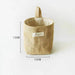 Versatile Foldable Jute and Cotton Storage Basket for Home and Travel