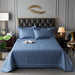 Luxurious Multi-Functional Plaid Bedspread - Elegant Euro-Style Quilted Coverlet for All Season Comfort