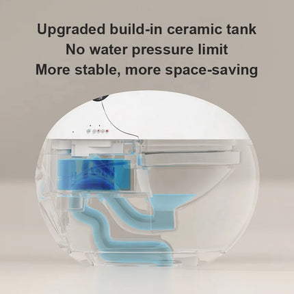 Luxury Orange Smart Toilet | Modern Design & Heated Seat