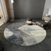 Elegant Plush Polyester Round Rug for a Luxurious Home Setting