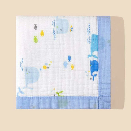 Charming Cartoon Cotton Swaddle Blanket for Infants - Multi-Functional Baby Wrap