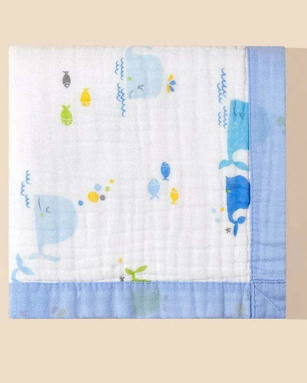 Charming Cartoon Cotton Swaddle Blanket for Infants - Multi-Functional Baby Wrap