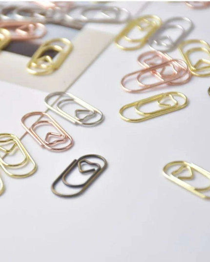 Vibrant Metal Paper Clips - 50-Pack - Essential for Efficient School and Office Organization