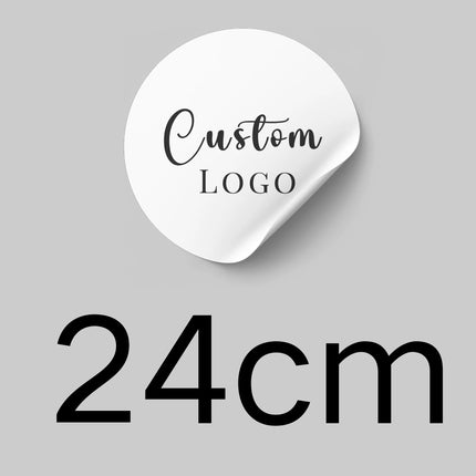 Custom Large Round Stickers — Personalized Logo Labels for Weddings, Events & Business