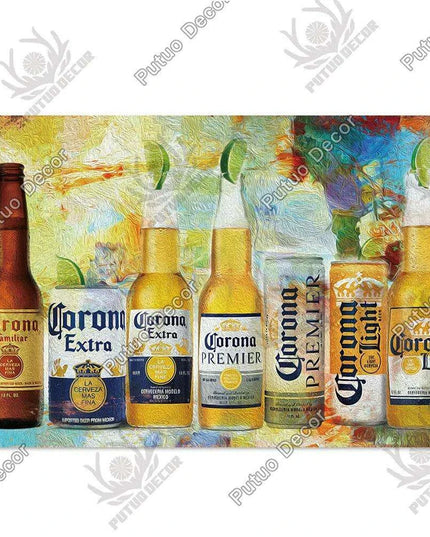 Retro Beer Sign Metal Wall Decor - Timeless Home Bar and Garage Accent