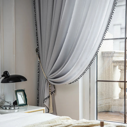 MF Household Store Velvet Thermal Insulated Room Darkening Curtain - G