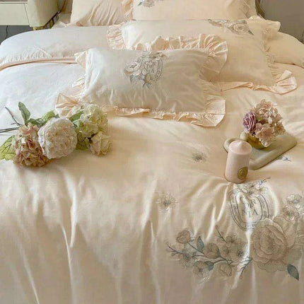 100% Cotton French Ruffle Embroidered