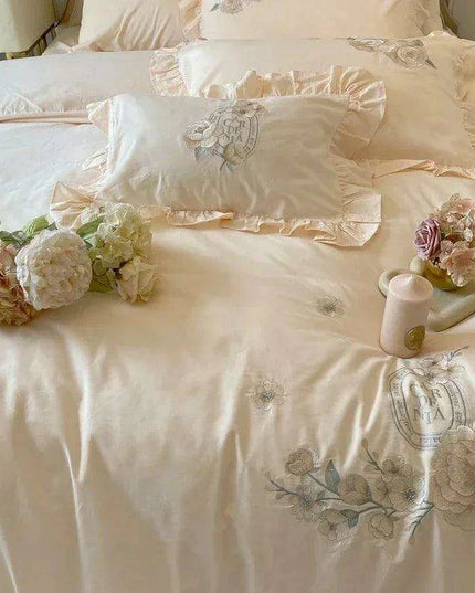 100% Cotton French Ruffle Embroidered