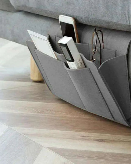 Chic Felt Wall Organizer - Stylish Non-Slip Storage Solution for Bedside Essentials