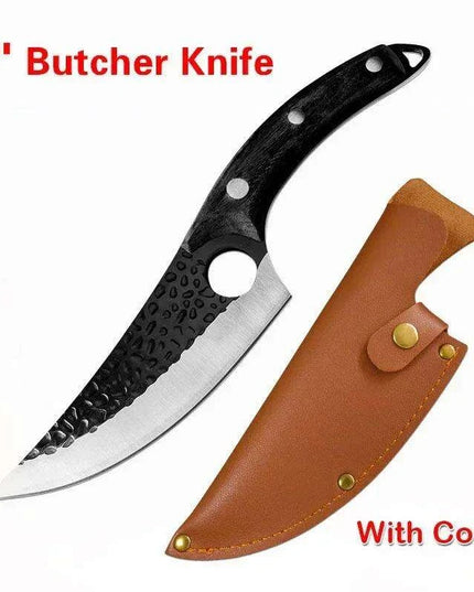 Serbian Artisan Steel Chef Knife Set with Comfortable Wooden Handles - Unmatched Quality Blades