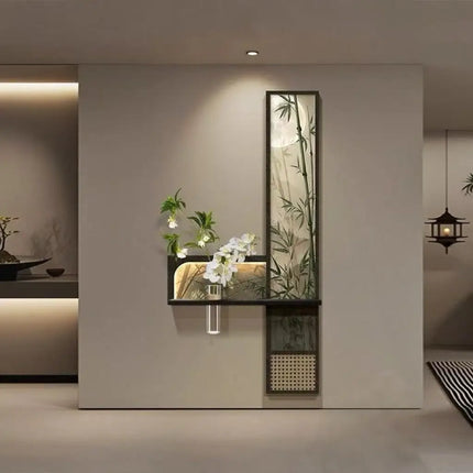 Solid Wood LED Corridor Wall Mural Lamp