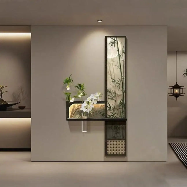 Solid Wood LED Corridor Wall Mural Lamp