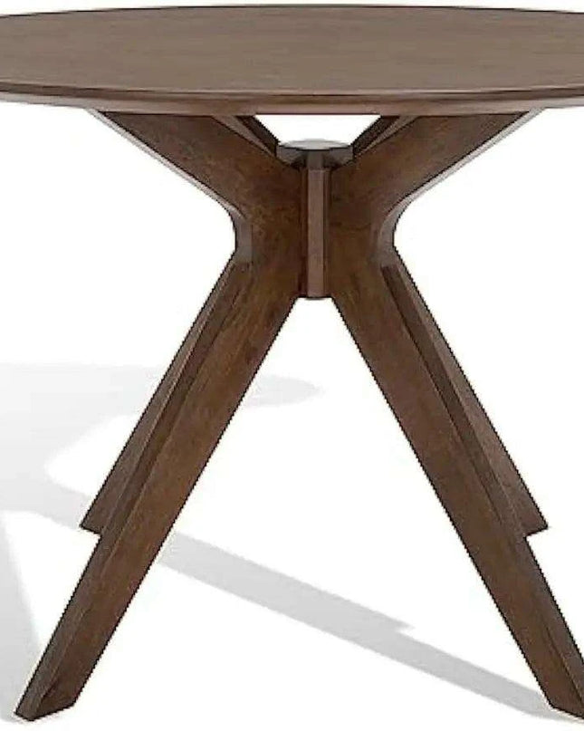 Chic Walnut Round Dining Table from SAFAVIEH Home Couture Collection