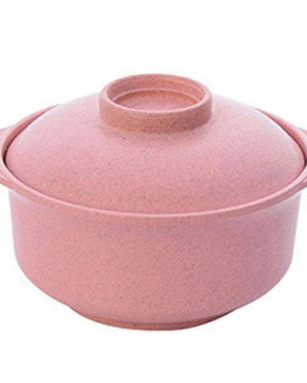 Sustainable Japanese Noodle Bowls with Lids - Elegant Containers for Soup and Rice Enjoyment