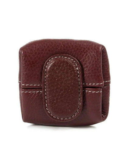 Chic Personalized Cowhide Leather Coin Wallet with Practical Storage Features