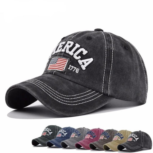 Retro Cowboy Embroidered Unisex Adjustable Baseball Cap - Year-Round Sunscreen Hat
