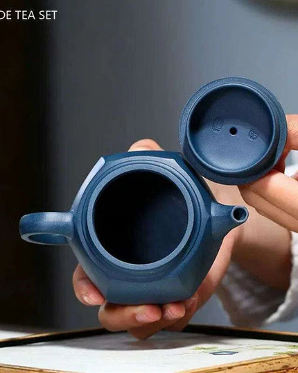 Handcrafted 240ml Yixing Purple Clay Teapot with Built-in Filter - Perfect for Oolong & Black Tea Ceremonies