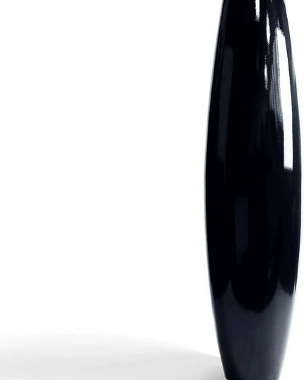 Elegant Black Resin Oversized Floor Vase for Stunning Home Decor