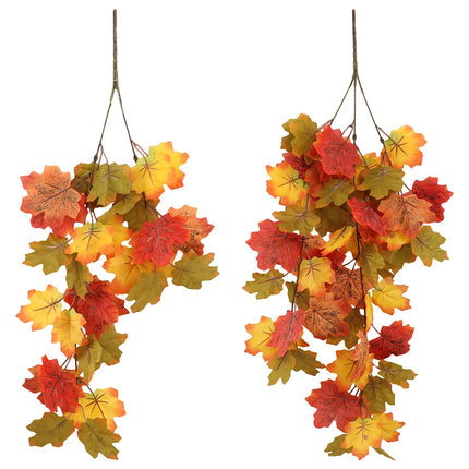 Artificial Autumn Maple Hanging Foliage, 61 cm or 75 cm, 1 Piece