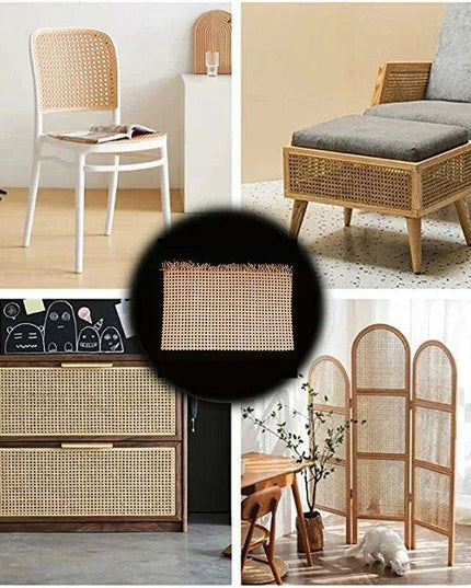 Indonesian Plastic Rattan Weaving Roll for Furniture Makeover - 35-50cm Wide Ideal for Chairs, Cabinets, and Tables