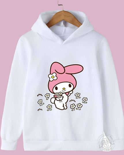 Adorable Sanrio Melody Girls' Cartoon Windbreaker for Spring and Autumn Fun