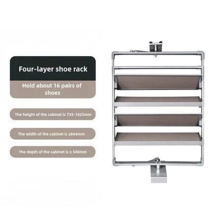 360° Rotating Shoe Rack — 4, 5 & 6 Tier | Très Elite