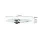 Stainless Steel Silver Oval Disc Planet Shapes Tabletop Storage Container Jewelry Dish