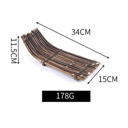 Artistic Bamboo Sushi Platter - Elegant Japanese Serving Tray