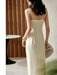 Elegant Strappy Midi Bodycon Dress with Stylish Side Split