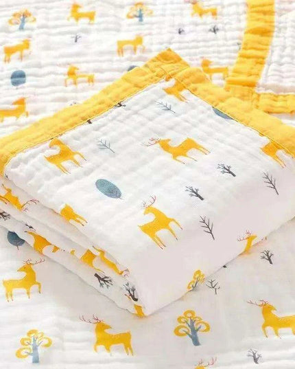 Luxurious Cotton Baby Towel and All-Season Blanket Duo - Comfort for Every Stage of Your Child's Growth
