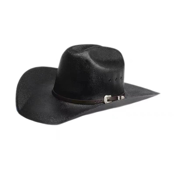 Stylish Handwoven Straw Cowboy Hat - Unisex Summer Sun Protection for 2023