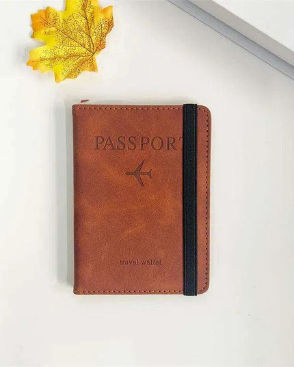 Stylish Genuine Leather RFID Passport Holder for Trendy Travelers