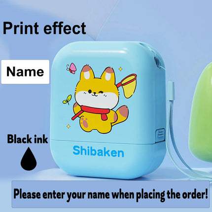 Punaline Custom Kids Name Stamp - Eco-Friendly Ink, Personalized Seal