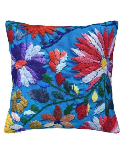 Exquisite Velvet Cushion Covers Featuring Mexican Butterfly and Floral Embroidery for Stylish Home Decor