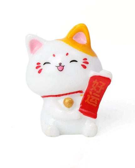Lucky Cat Dashboard Charms - Maneki Neko Car Accessories for Good Fortune