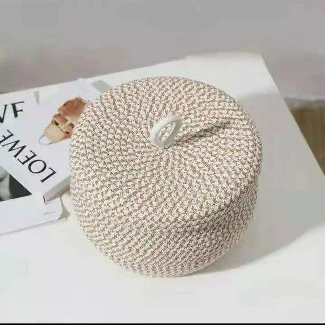 Chic Khaki Cotton Storage Basket Set: A Stylish Solution for a Neatly Organized Home