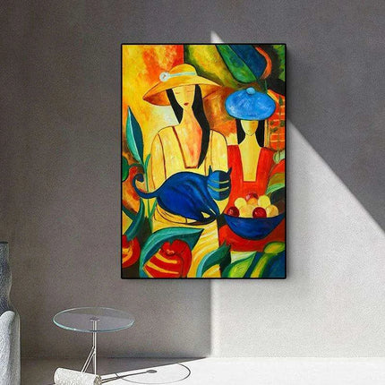 Sophisticated Elegance: Lady Canvas Artwork for Luxurious Home Design