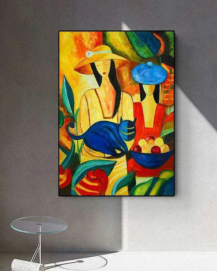 Sophisticated Elegance: Lady Canvas Artwork for Luxurious Home Design